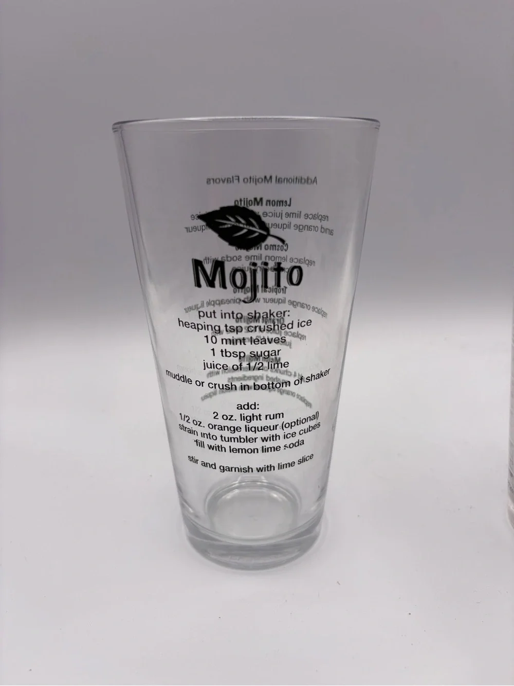 3 MCM Cocktail Barware Recipe Mixing Glasses Mojito Martini Manhattan DAIQUIRIS